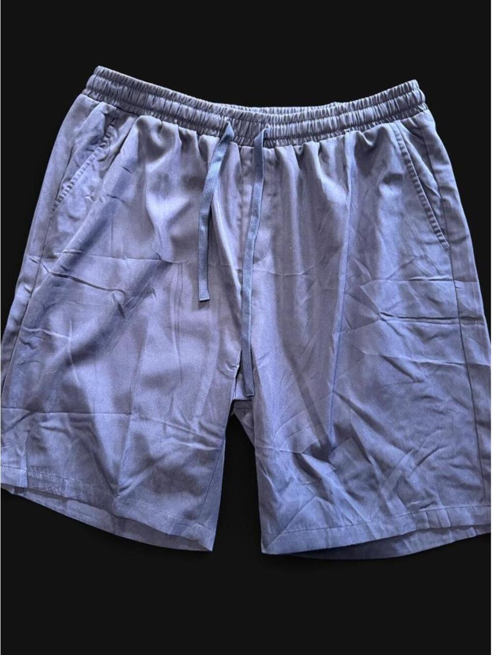 Coofandy Navy Blue Drawstring Casual Shorts
